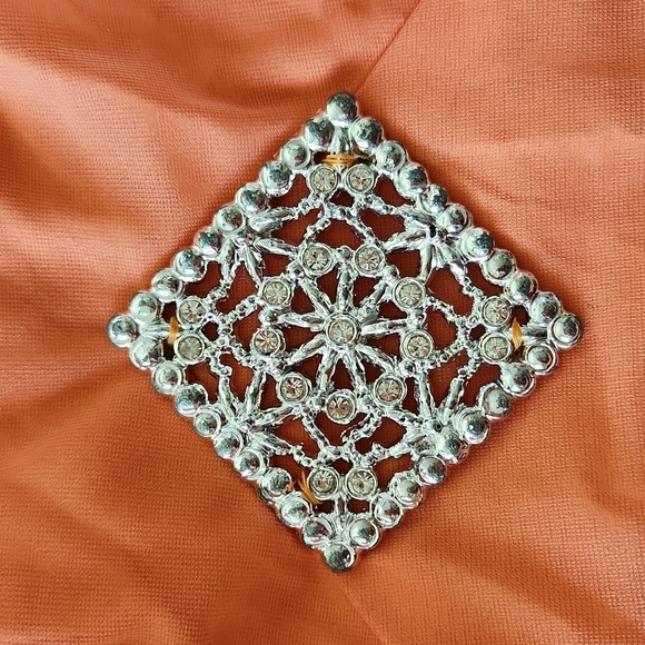 70s orange bridesmaids dress - Picture 10 of 15